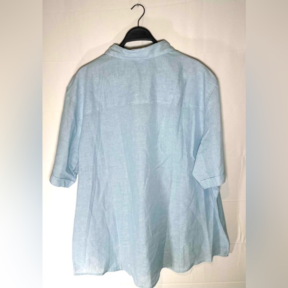 CUBAVERA TRAVELSELECT™ LINEN-BLEND ONE POCKET SHIRT - Picture 7 of 7